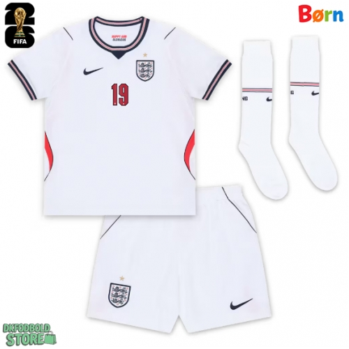 England Ollie Watkins #19 Replika Babytøj Hjemmebanesæt Børn VM 2026 Kortærmet (+ Korte bukser)